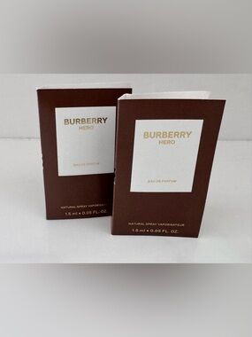 Burberry Hero Eau de Parfum Spray Sample 1.5ml 0.05fl oz x2